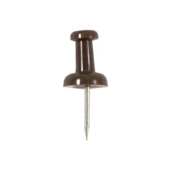 JAM Paper Colored Pushpins Chocolate Brown Push Pins 2 Packs Of 100 222419049A -Office Product Store GUEST 0397f180 d171 43aa bcd8 405164b3add7