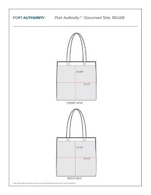 Port Authority Document Tote Bag - Set Of 3 5 Port Authority Document Tote Bag - Set Of 3 - Image 3