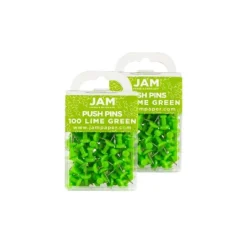 JAM Paper Colored Pushpins Lime Green Push Pins 2 Packs Of 100 522416893A -Office Product Store GUEST 0a59b2d6 865e 46db a824 af5382cb6a3c