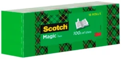 Scotch 810 Magic Tape, 0.75 X 1000 Inch, Matte Clear, Pack Of 16
