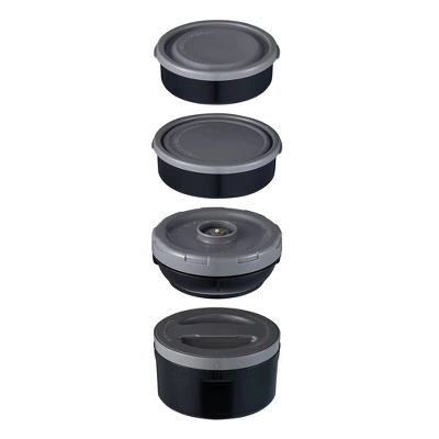 Zojirushi Mr. Bento Stainless Lunch Jar Black Carbon 4 Zojirushi Mr. Bento Stainless Lunch Jar Black Carbon - Image 2