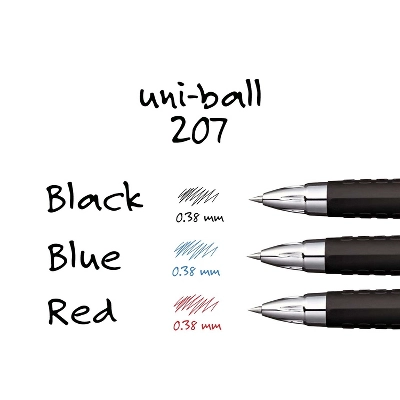 Uni-ball 207 Retractable Gel Pens Ultra Micro Point Blue Ink 1027468 8 Uni-ball 207 Retractable Gel Pens Ultra Micro Point Blue Ink 1027468 - Image 6