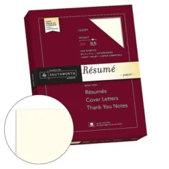 Southworth 100% Cotton Resume Paper 32 Lbs. 8-1/2 X 11 Ivory Wove 100/Box RD18ICF -Office Product Store GUEST 1eee93be c64e 4e01 b373 cb41f5369c8b