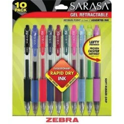 Zebra Sarasa Retractable Gel Pen Assorted Ink Medium 10/Pack 46881 -Office Product Store GUEST 1f9df0db d40d 4df9 928e cd8365206d57