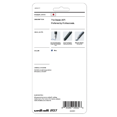Uni-ball 207 Signo RT Retractable Gel Pens Medium Point Blue Ink 615714 5 Uni-ball 207 Signo RT Retractable Gel Pens Medium Point Blue Ink 615714 - Image 3