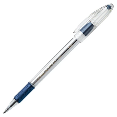 Pentel R.S.V.P. Refillable Ballpoint Pen, 1 Mm Medium Tip, Blue Ink, Clear Barrel, Pack Of 12 3 Pentel R.S.V.P. Refillable Ballpoint Pen, 1 Mm Medium Tip, Blue Ink, Clear Barrel, Pack Of 12