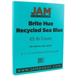 JAM Paper Brite Hue 65lb Cardstock Paper 8.5" X 11" 50pk -Office Product Store GUEST 2552ec64 90b0 4644 8152 36c633a5c0f9