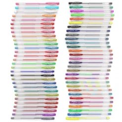 Arteza Gel Ink Colored Pens Set, Assorted Colors - Doodle, Draw, Journal - 60 Pack