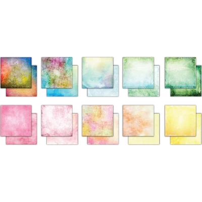 Craft Consortium Double-Sided Paper Pad 12"X12" 30/Pkg-Grunge-Light Tones, 20 Designs 3 Craft Consortium Double-Sided Paper Pad 12"X12" 30/Pkg-Grunge-Light Tones, 20 Designs