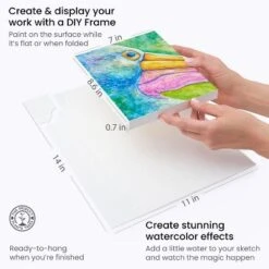 Arteza Watercolor Drawing Art Set, 48 Watercolor Pencils And 10 Foldable Canvas Paper Sheets -Office Product Store GUEST 29c3f3f9 12b7 4908 bc0d 1ab0fe0016e8