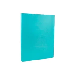 JAM Paper Smooth Colored Paper 24 Lbs. 8.5 X 11 Sea Blue Recycled 50 Sheets/Pack (102657A)