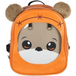 Star Wars Backpack Ewok Mini Backpack Pin Display Miniature Backpack Orange