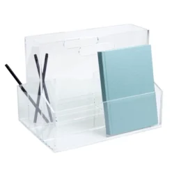 Russell+hazel Acrylic Mobile Caddy Clear 7 Russell+hazel Acrylic Mobile Caddy Clear -Office Product Store GUEST 2fc7e1a8 0269 4c99 830e fd778843f2c8