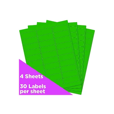JAM Paper Laser/Inkjet Mailing Address Labels 1" X 2 5/8" Neon Green 354328004 3 JAM Paper Laser/Inkjet Mailing Address Labels 1" X 2 5/8" Neon Green 354328004