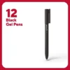 TRU RED Quick Dry Gel Pens Fine Point 0.5mm Blk Dozen TR54471