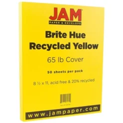 JAM Paper Brite Hue 65lb Cardstock Paper 8.5" X 11" 50pk -Office Product Store GUEST 33cf47bf 2d92 4860 966a 15e8605f2986