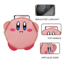 Kirby Main Character Design 2-Pack Lunch Bag And 24 Oz. Plastic Water Bottle Set -Office Product Store GUEST 34f800a3 81bf 45fd 8800 d914be319163