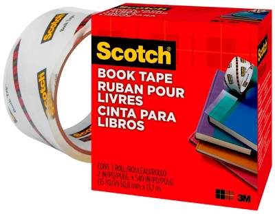 Scotch 845 Book Tape, 2 Inches X 15 Yards, 3 Inch Core, Crystal Clear 3 Scotch 845 Book Tape, 2 Inches X 15 Yards, 3 Inch Core, Crystal Clear