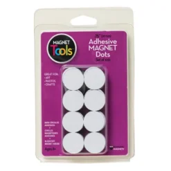6pk 100 Per Pack Adhesive Magnet Dots - Dowling Magnets