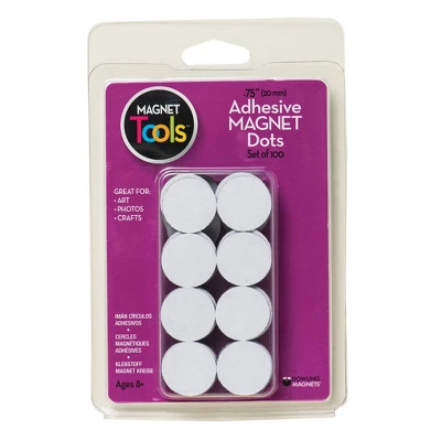 6pk 100 Per Pack Adhesive Magnet Dots - Dowling Magnets 3 6pk 100 Per Pack Adhesive Magnet Dots - Dowling Magnets