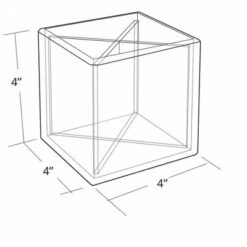 Azar Displays 4" Cube Pencil Holder With Divider -Office Product Store GUEST 49dd5e8c c6c0 42ce 89d4 2e876fda504c