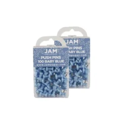 JAM Paper Colored Pushpins Baby Blue Push Pins 2 Packs Of 100 222419047A 8 JAM Paper Colored Pushpins Baby Blue Push Pins 2 Packs Of 100 222419047A -Office Product Store GUEST 505635e5 55ec 4d1d 94c8 47d62efd9d26