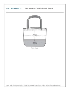 Port Authority Large Felt Tote Bag (2 Pack) 10 Port Authority Large Felt Tote Bag (2 Pack) -Office Product Store GUEST 5191e0b5 f3e4 4f17 8c62 c28a594e09c9