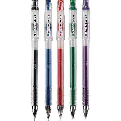 Pilot G-Tec-C4 Gel Pen Ultra Fine Point Multi 35480 3 Pilot G-Tec-C4 Gel Pen Ultra Fine Point Multi 35480