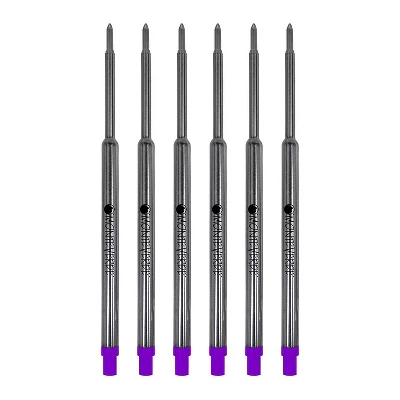 Monteverde Ballpoint Pen Refill Medium Point Purple Ink 6 Pack (W133PL) 3 Monteverde Ballpoint Pen Refill Medium Point Purple Ink 6 Pack (W133PL)