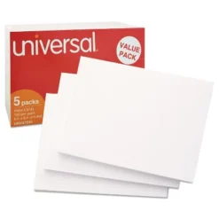 UNIVERSAL Unruled Index Cards 5 X 8 White 500/Pack 47245 -Office Product Store GUEST 547c6848 92f0 45da a1e6 402d434d223b