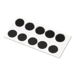 VELCRO® Velcro Sticky-Back Fasteners 3/4" Dia. Coins Black 200/BX 91823