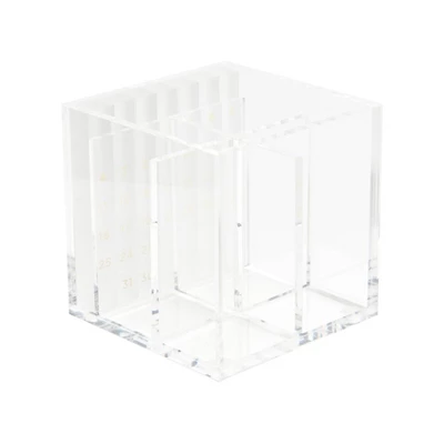 Russell+hazel Acrylic Monthly Calendar With Pen Holder Clear 3 Russell+hazel Acrylic Monthly Calendar With Pen Holder Clear