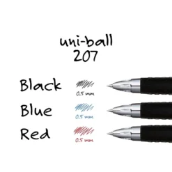 Uni-ball Uniball 207 Retractable Gel Pens Micro Point 0.5mm Red Ink Dozen (61257) -Office Product Store GUEST 56048776 e0db 40c1 bddc 067859912c49