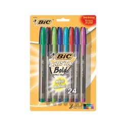 BIC Cristal Xtra Bold Stick Ballpoint Pen Bold 1.6mm Assorted Ink/Barrel 24/Pack MSBAPP241AST -Office Product Store GUEST 569c0f29 f7bf 4dd6 8fee 9b5052ffaebb