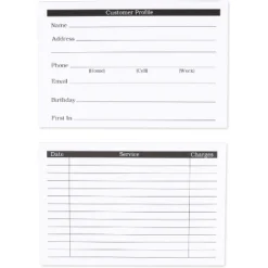Okuna Outpost 100 Pack Customer Profile Cards For Office And Business (4 X 6 In)