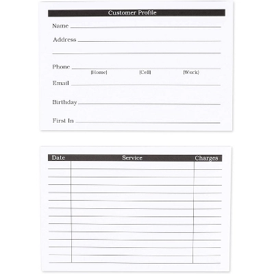 Okuna Outpost 100 Pack Customer Profile Cards For Office And Business (4 X 6 In) 3 Okuna Outpost 100 Pack Customer Profile Cards For Office And Business (4 X 6 In)