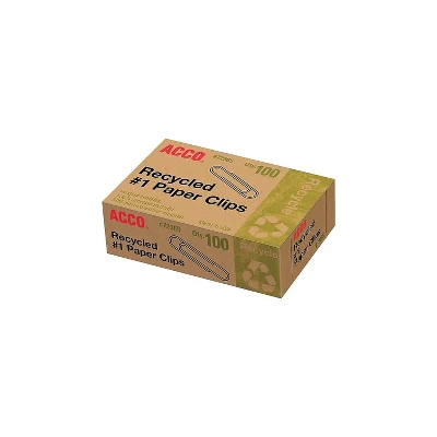 ACCO Recycled Paper Cips No 1 1-9/32" Standard 10BX/PK SR 72365PK 4 ACCO Recycled Paper Cips No 1 1-9/32" Standard 10BX/PK SR 72365PK - Image 2