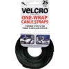 VELCRO® Velcro Reusable Self-Gripping Cable Ties 1/4 X 8 Inches Black 25 Ties/Pack 91141