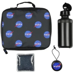 NASA Meatball Logo Backpack Lunch Bag Water Bottle Squishy Toy 5 PC Mega Set -Office Product Store GUEST 63da19ee 4d3b 4833 b597 4edcbb94f37e