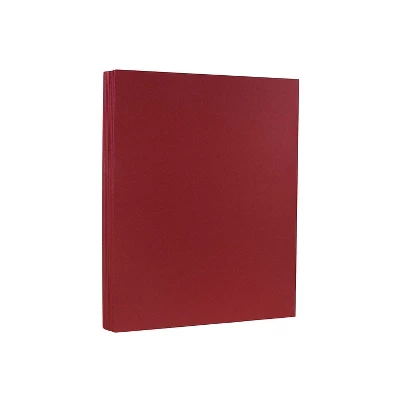 JAM Paper 80 Lb. Cardstock Paper 8.5" X 11" Dark Red 250 Sheets/Ream (46395837B) 3 JAM Paper 80 Lb. Cardstock Paper 8.5" X 11" Dark Red 250 Sheets/Ream (46395837B)