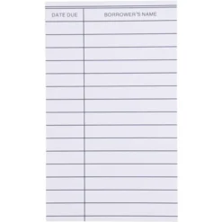Paper Junkie 250 Pack Blank Library Cards For School Book Checkouts, CDs, DVDs, Vinyl Records, Classroom Supplies, White, 3 X 5 In -Office Product Store GUEST 6ddccd59 667e 4512 8479 5c9e9fcb800b