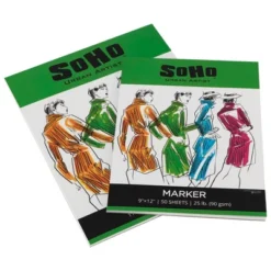 SoHo Urban Artist 90 GSM Marker Paper Pad 9x12 In 50-Sheets, White -Office Product Store GUEST 6f781c6d b5d6 4316 8094 901d0cbcd749