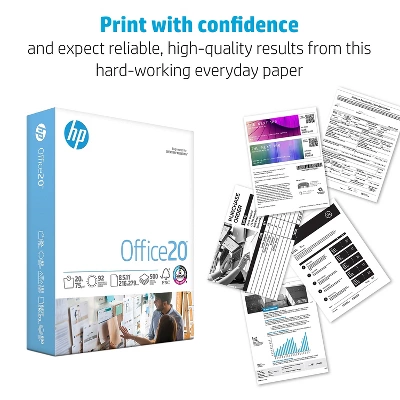 HP Office20 8.5" X 11" Multipurpose Paper 20 Lbs. 92 Brightness 664252 4 HP Office20 8.5" X 11" Multipurpose Paper 20 Lbs. 92 Brightness 664252 - Image 2