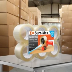 Sure-Max Extra-Wide Shipping & Packing Tape (3" X 110 Yard/330' Each) - Moving & Adhesive Carton Sealing - 2.0mil Clear - 24 Rolls -Office Product Store GUEST 75e70d9e 2d8d 4a7c 8e59 1560bdf1ba4d