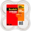 Scotch Long Lasting Storage Packaging Tape, 1.88 Inches X 54.6 Yards, Clear, Pack Of 4