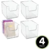 MDesign Plastic Home Office Storage Bin Container, Desk Organizer, 4 Pack 1 MDesign Plastic Home Office Storage Bin Container, Desk Organizer, 4 Pack -Office Product Store GUEST 7e753c1f e9dc 4de5 9dd4 a49913a0cf02