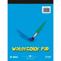 Roaring Spring Paper Products Kid's Watercolor Pad, 9" X 12", 25 Sheets, Pack Of 6