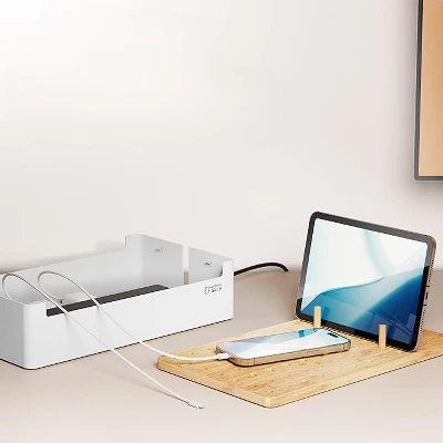 Prosumer's Choice Bamboo Charging Station - White 3 Prosumer's Choice Bamboo Charging Station - White