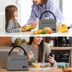 OPUX Lunch Box Women, Insulated Bag Girls School Kids Teen, Cute Small Soft Cooler Tote Adult Work Office, Reusable Medium Purse Pail -Office Product Store GUEST 8c5fbab3 220d 4252 b8b7 f50597e41277