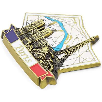 Juvale 6-Pack European Cities Refrigerator Magnets Souvenir Set - Amsterdam, Paris, Holland, Barcelona, Portugal, France 4 Juvale 6-Pack European Cities Refrigerator Magnets Souvenir Set - Amsterdam, Paris, Holland, Barcelona, Portugal, France - Image 2